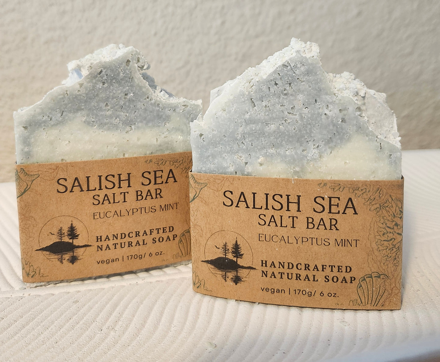 Soap Bar - Salish Sea Salt Bar with Eucalyptus and Peppermint