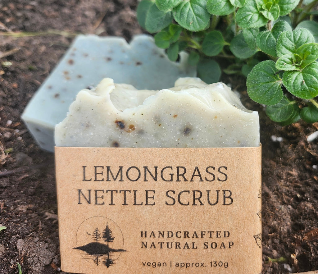 Soap Bar - Lemongrass Nettle Scrub (Gardener's Soap)